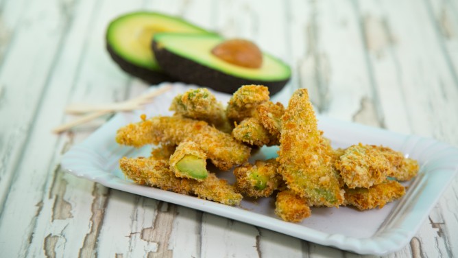 Avocado Pommes mit Parmesankruste Avocado Pommes mit Parmesankruste