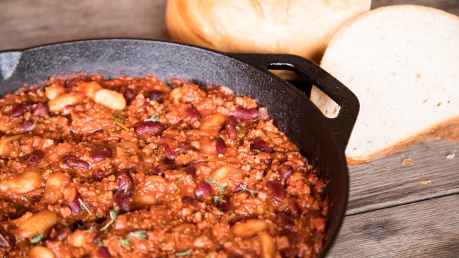 Bohnen-Speck-Pfanne Bohnen-Speck-Pfanne