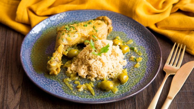 Marokkanisches Zitronen-Hähnchen Marokkanisches Zitronen-Hähnchen