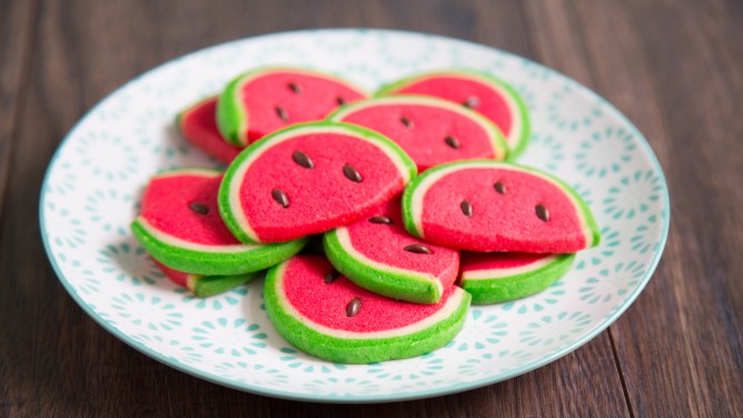 Sommerliche Melonen-Cookies 