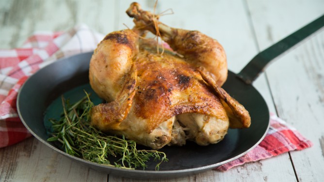 Knuspriges Brathuhn selbermachen Knuspriges Brathuhn selbermachen