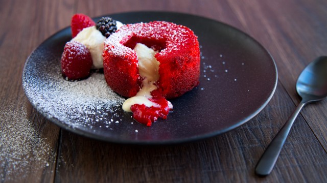 Red Velvet Lava Cake zum Valentinstag