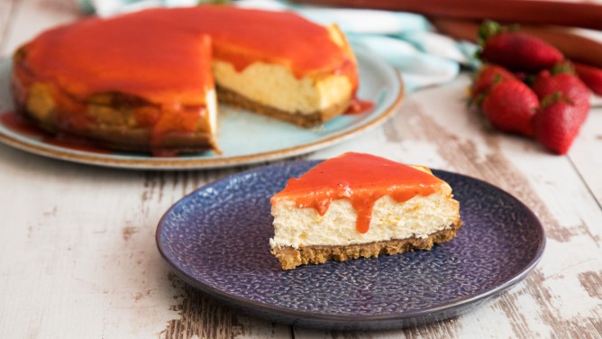 Rhabarber-Kaesekuchen Rhabarber-Kaesekuchen