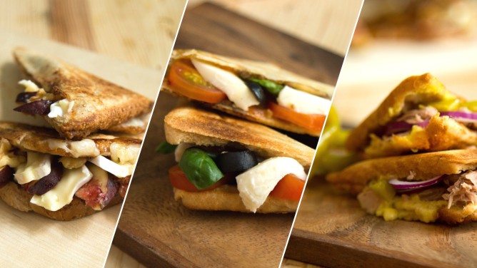 Sandwiches in drei Varianten