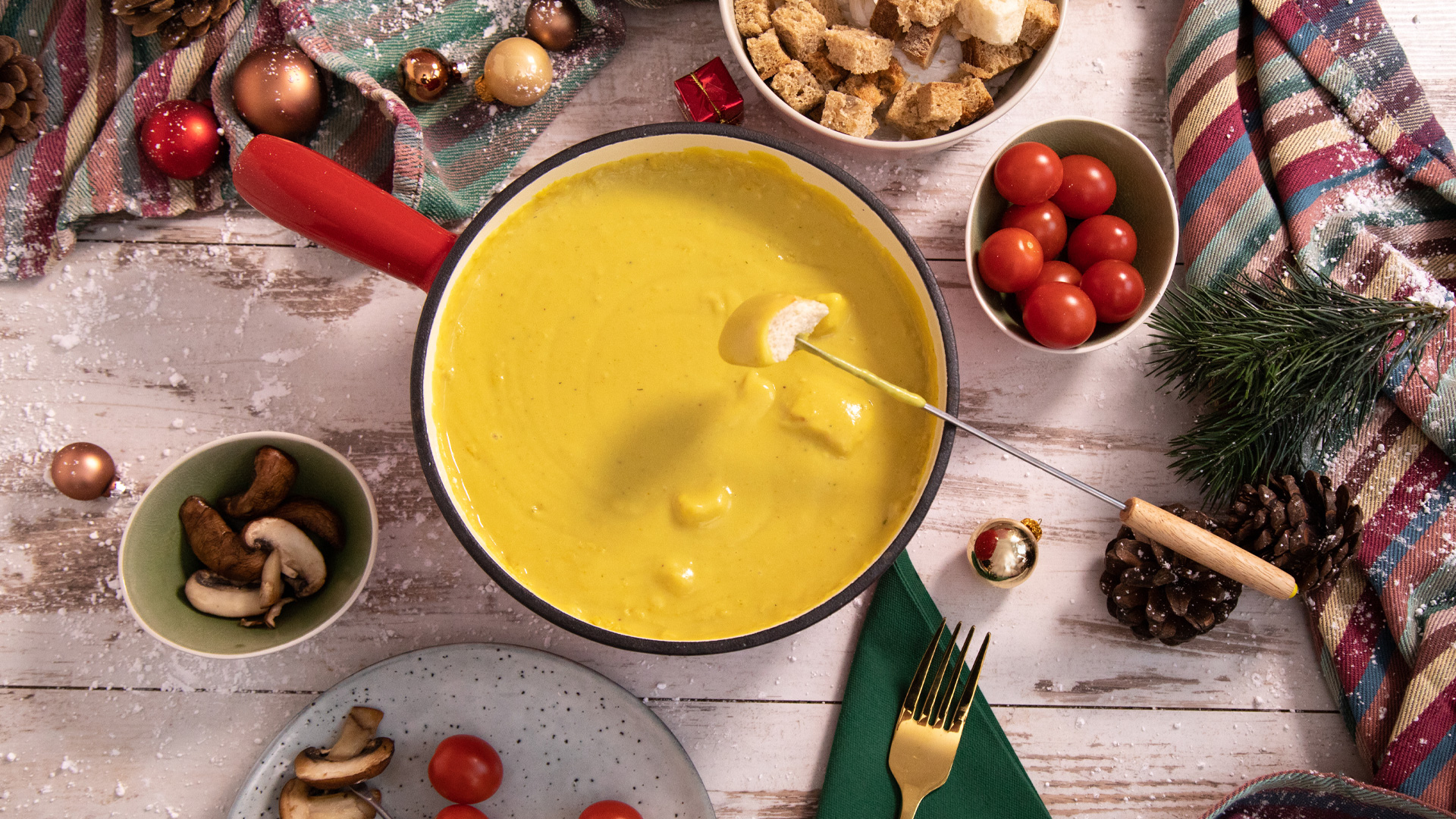 Schweizer Klassiker: Veganes Käsefondue