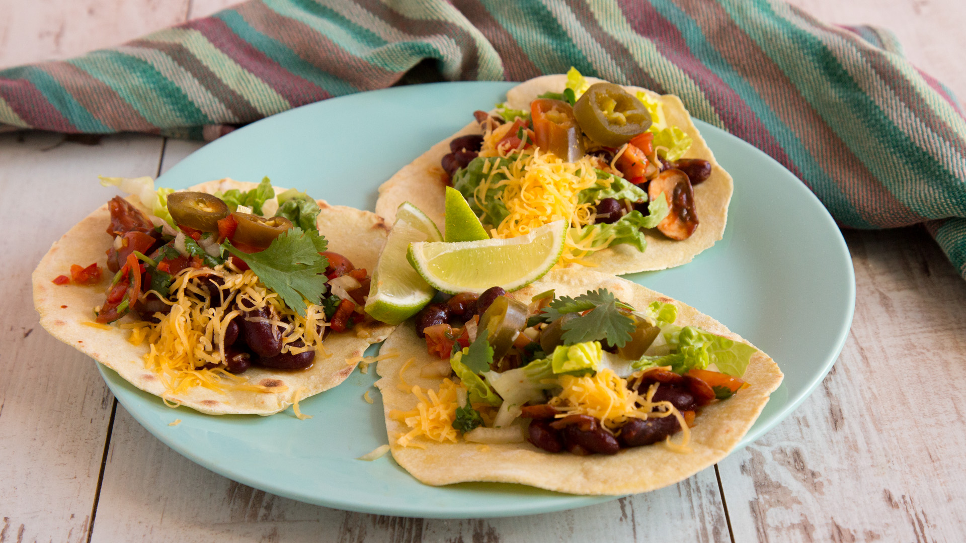 Mexikanische Tacos mit Veggie-Füllung